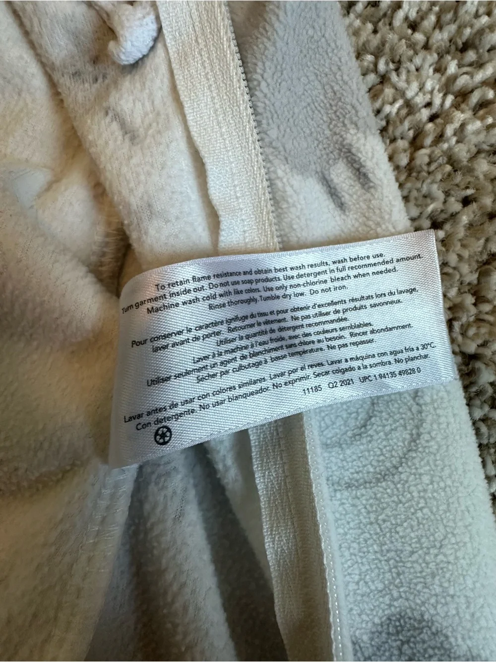 Carter's Cream & Gray Sheep Sleep Sack - Cozy Baby Pajamas 3-6mo